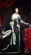 Apres Beaubrun Anne d'Autriche en costume royal Sweden oil painting artist